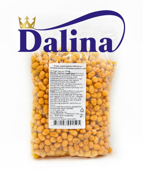 ORZESZKI ZIEMNE W CHRUPIĄCEJ PANIERCE CHILI 1000 g Dalina
