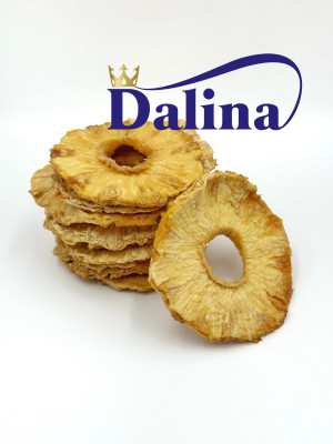 SUSZONE KRĄŻKI ANANASA Dalina 1000 g Bez Cukru